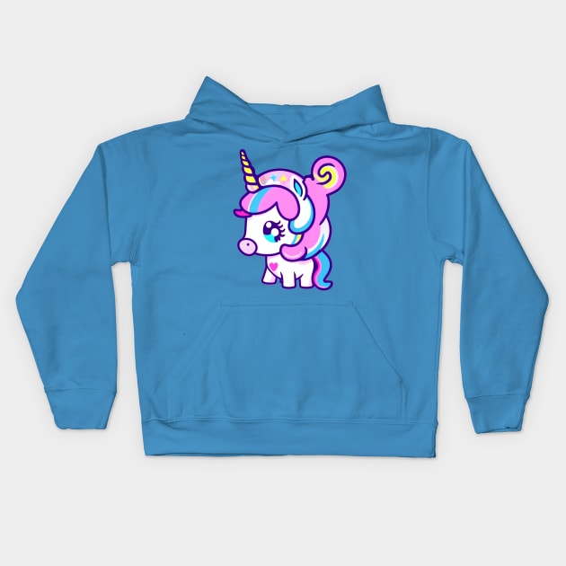 A CUTE KAWAI Unicorn Kids Hoodie by mmamma030